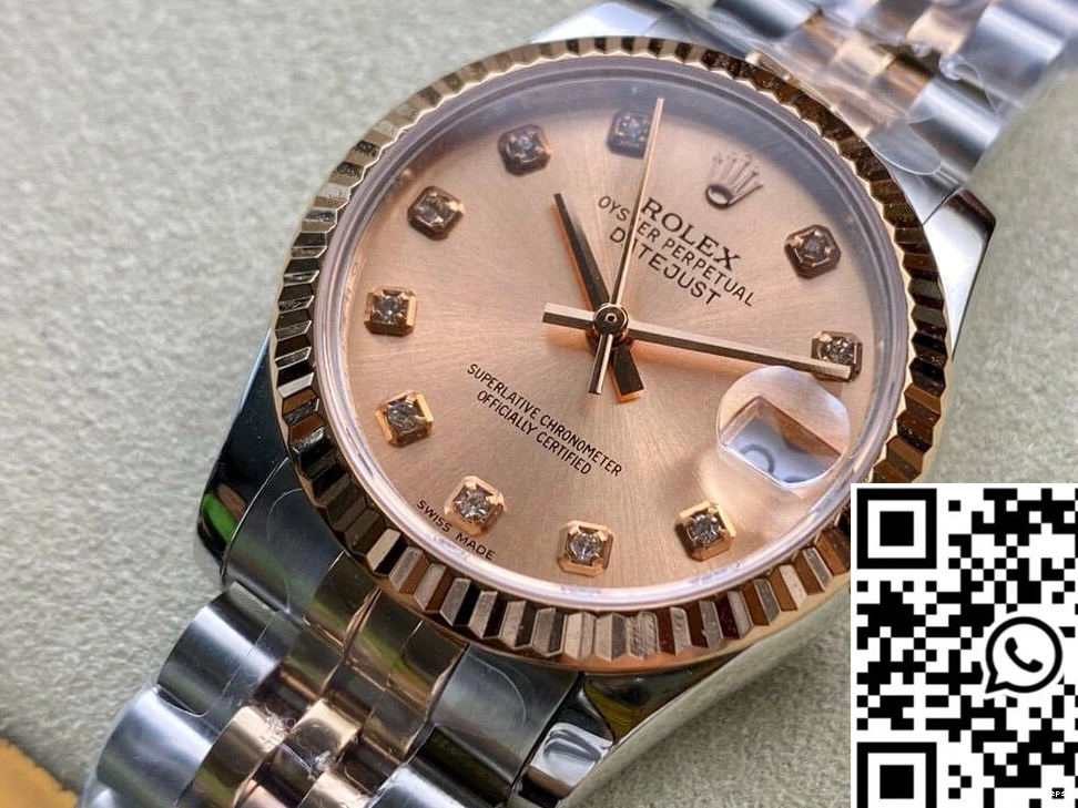 Datejust Gold Rolex M278271-0024 Rose 827 EW 31MM Factory Sleek 0811